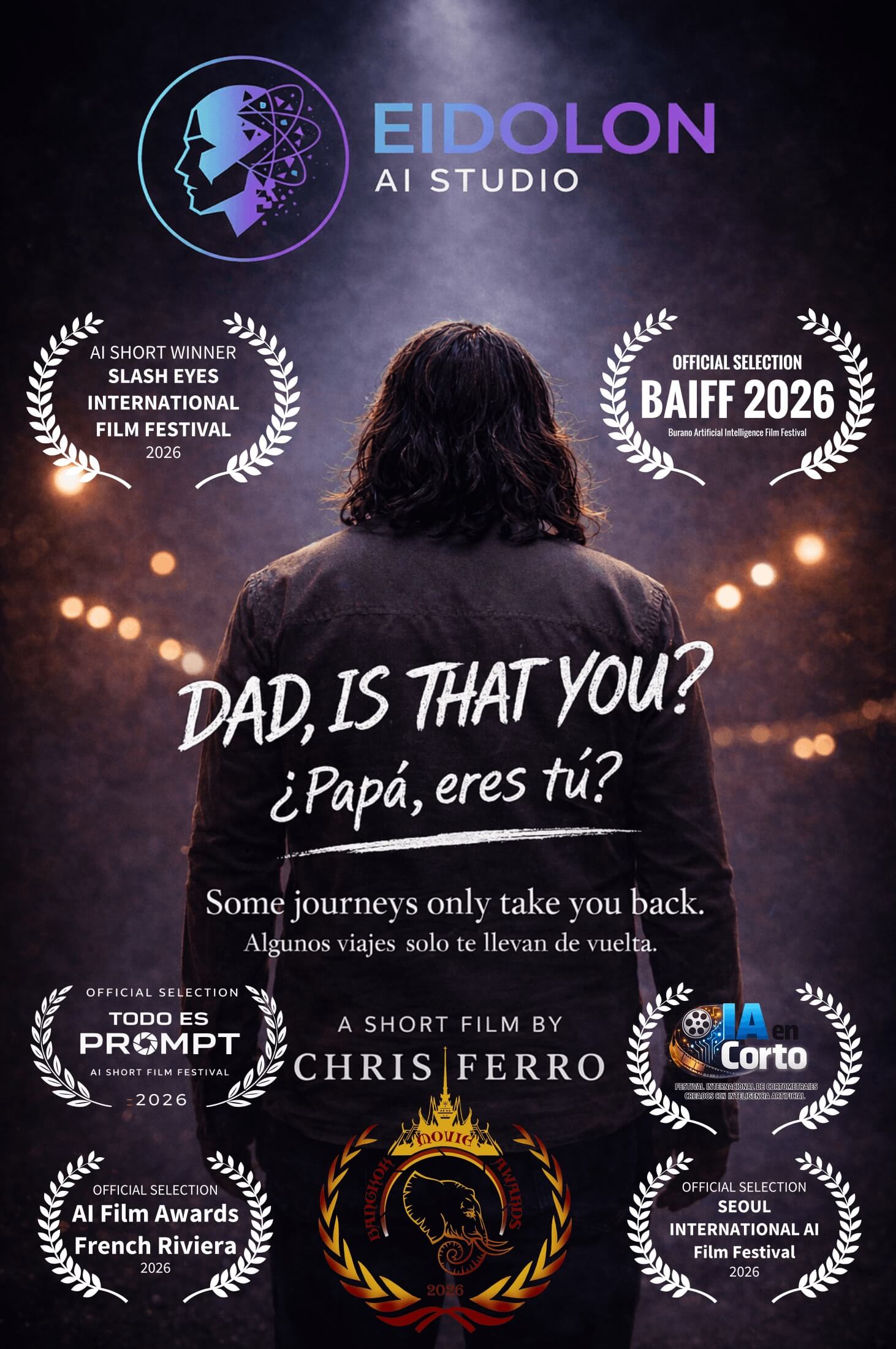 ¿Papá, eres tú? — Cartel oficial del cortometraje